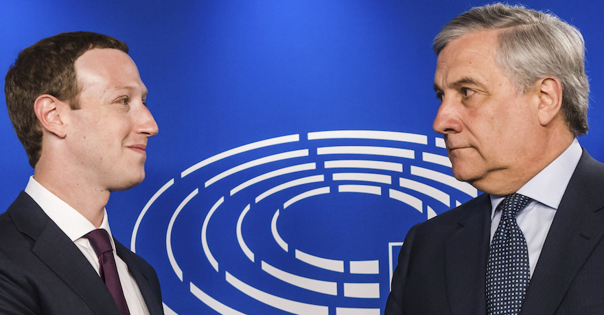 Mark Zuckerberg - Antonio Tajani Mark Zuckerberg - Antonio Tajani