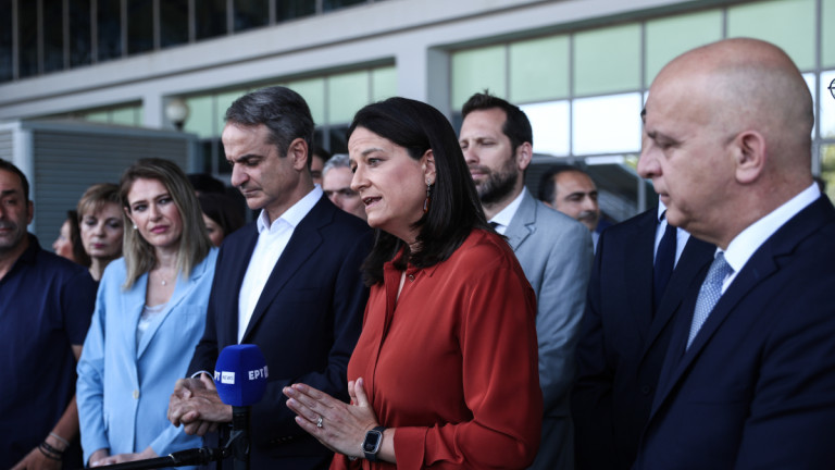 Ο Κυριάκος Μητσοτάκης και η Νίκη Κεραμέως