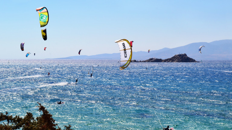 kitesurf στη Νάξο