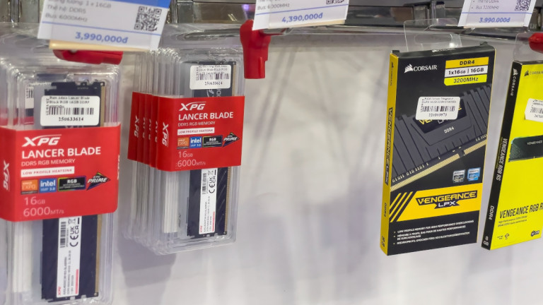Μνήμες RAM σε κατάστημα