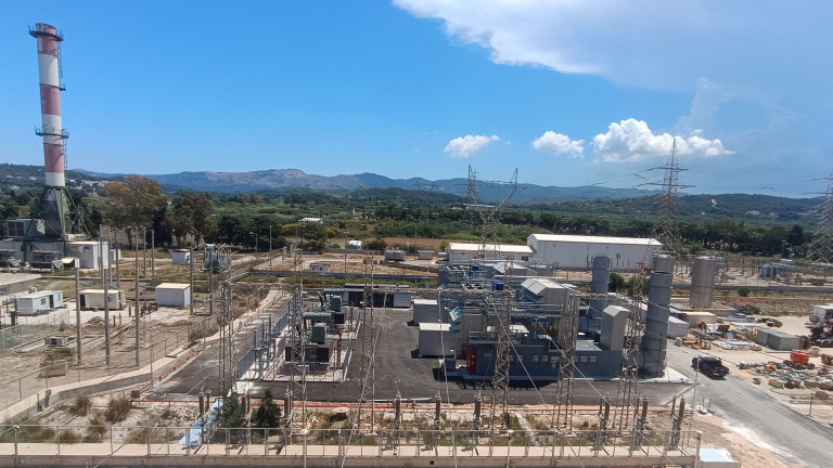 O σταθμός παραγωγής της ΔΕΗ στη Ρόδο 