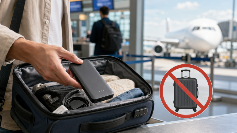 Power bank στο αεροπλάνο: Το λάθος που κάνουν πολλοί πριν δώσουν τη βαλίτσα