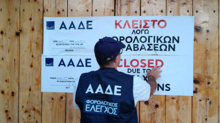 Λουκέτο από την ΑΑΔΕ σε επιχειρήσεις λόγω παραβάσεων