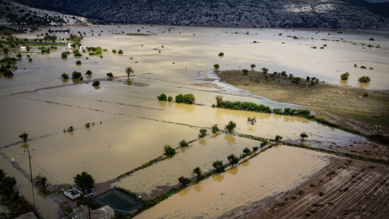 Εναέριες εικόνες καταγράφουν το μέγεθος των καταστροφών στο Οροπέδιο Λασιθίου μετά τις ισχυρές πλημμύρες