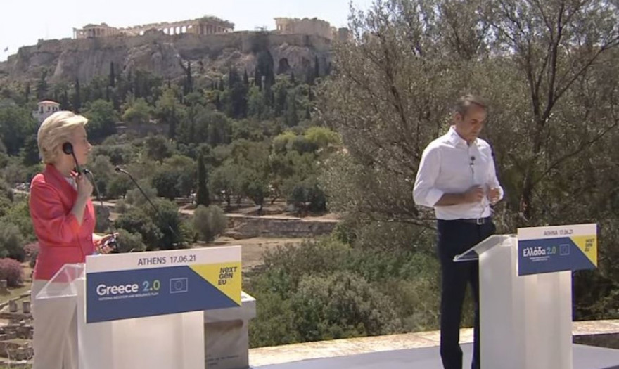 Μητσοτάκης και Φον ντερ Λάιεν για «Ελλάδα 2.0»: Μεταμορφώνει την οικονομία