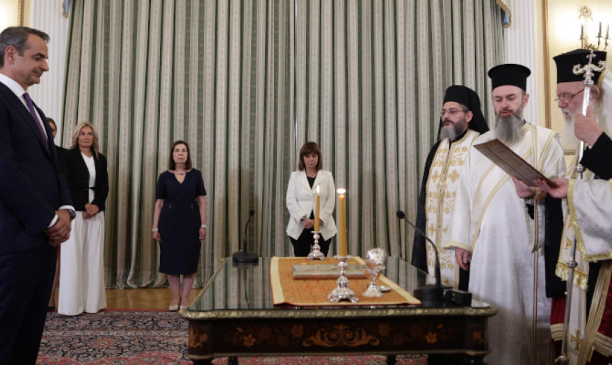Ορκίστηκε ο πρωθυπουργός Κυριάκος Μητσοτάκης -Στις 17:00 η σύνθεση της κυβέρνησης