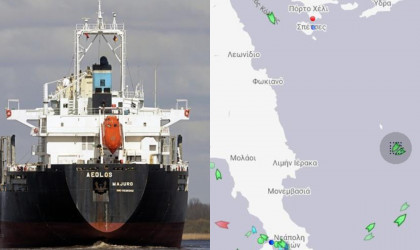 Κακοκαιρία: «Θρίλερ» με ακυβέρνητο πλοίο στο Μυρτώο Πέλαγος
