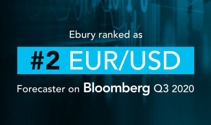 Ebury: Στη 2η θέση του Bloomberg για τις προβλέψεις ισοτιμίας ευρώ – δολαρίου