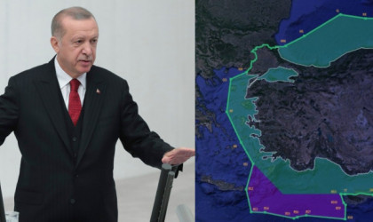 Νέα τουρκική πρόκληση: Παρουσίασε χάρτη που κόβει το Αιγαίο στη μέση