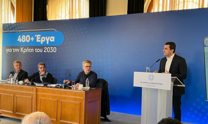 Σκρέκας: «Στην Κρήτη το 100% της κατανάλωσης ηλεκτρικής ενέργειας θα παράγεται από ΑΠΕ το 2030»
