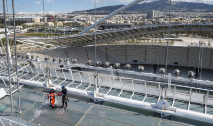 TAIΠΕΔ: Σε εξέλιξη η επιθεώρηση και ο έλεγχος των μεταλλικών κατασκευών του ΟΑΚΑ