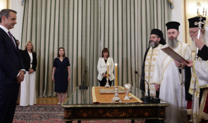 Ορκίστηκε ο πρωθυπουργός Κυριάκος Μητσοτάκης -Στις 17:00 η σύνθεση της κυβέρνησης