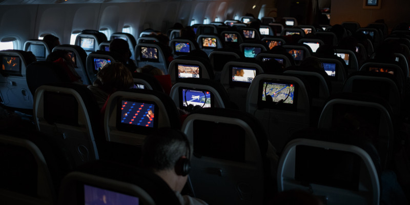 Επιβάτες σε αεροπλάνο