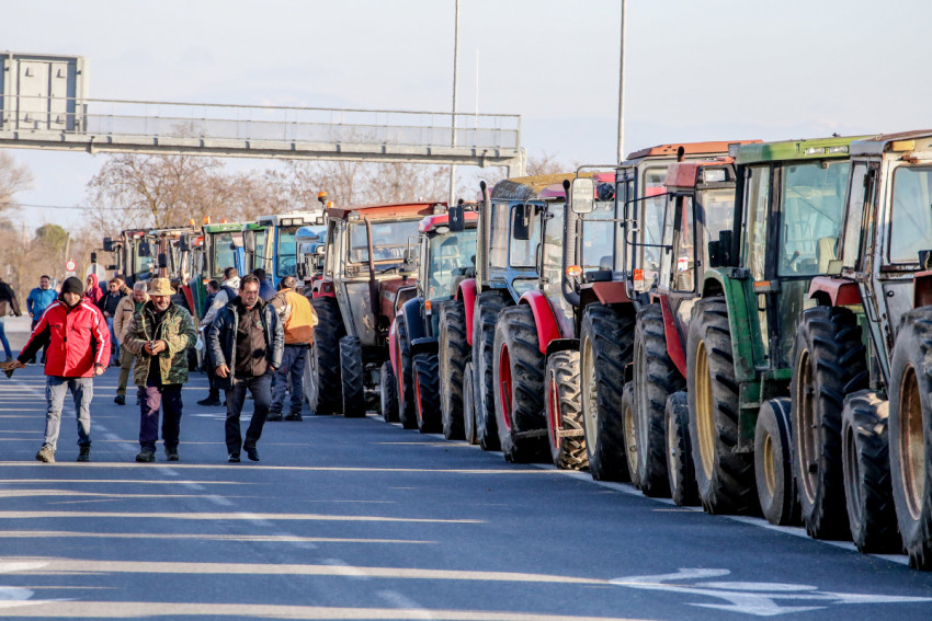  Κινητοποίηση αγροτών στο νομό Λάρισας, Τετάρτη 24 Ιανουαρίου 20245. (ΛΕΩΝΙΔΑΣ ΤΖΕΚΑΣ/EUROKINISSI) 