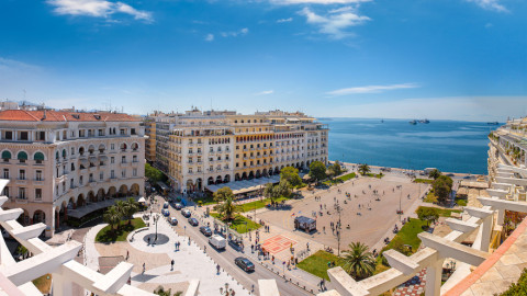 Η πλατεία Αριστοτέλους στη Θεσσαλονίκη, από ψηλά