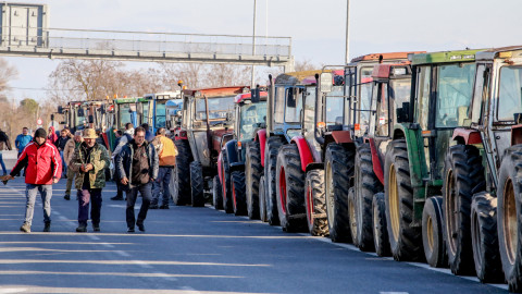 Κινητοποίηση αγροτών στο νομό Λάρισας, Τετάρτη 24 Ιανουαρίου 20245. (ΛΕΩΝΙΔΑΣ ΤΖΕΚΑΣ/EUROKINISSI)