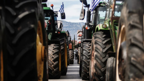 Κλιμακώνουν σήμερα τις κινητοποιήσεις οι αγρότες με νέα μπλόκα στις εθνικές οδούς / Φωτογραφία EUROKINISSI