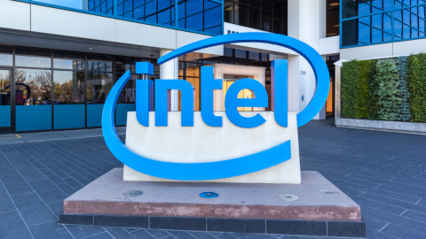 Το λόγκο της Intel έξω από τα γραφεία της 