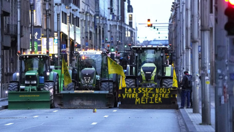 Οι αγρότες στους δρόμους των Βρυξελλών 