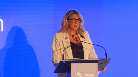Η Άννα Καραμανλή στην εκδήλωση του ΠΟΞ