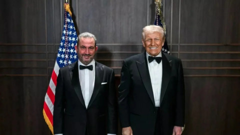 Ο Αλέξανδρος Εξάρχου με τον Ντόναλντ Τραμπ