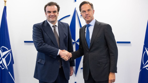 Συνάντηση του Προέδρου του Eurogroup και Υπουργού Εθνικής Οικονομίας και Οικονομικών Κυριάκου Πιερρακάκη με τον Γενικό Γραμματέα του ΝΑΤΟ Mark Rutte