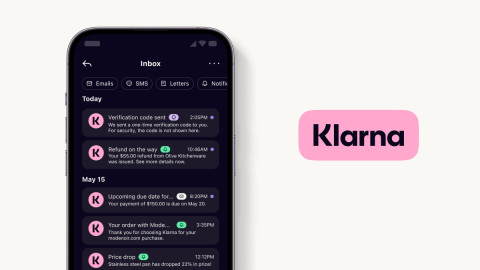 Το νέο in-app inbox της Klarna