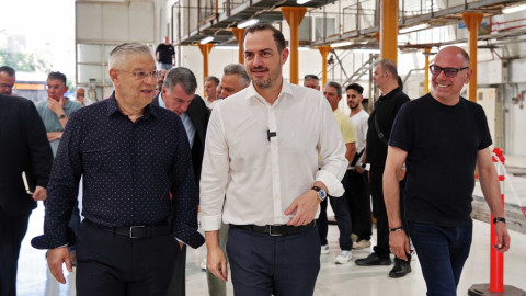 Επίσκεψη Αναπληρωτή Υπουργού Υποδομών και Μεταφορών Γιώργου Κώτσηρα  στο Αμαξοστάσιο Πλατείας Αττικής της Ο.ΣΥ.