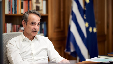 Ο Πρωθυπουργός Κυριάκος Μητσοτάκης 