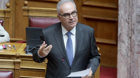 O αναπληρωτής Υπουργός Εθνικής Οικονομίας και Οικονομικών Νίκος Παπαθανάσης 
