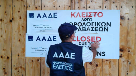 Λουκέτο από την ΑΑΔΕ σε επιχειρήσεις λόγω παραβάσεων