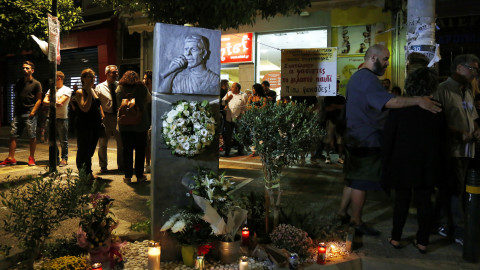 Το μνημείο για τον Παύλο Φύσσα 