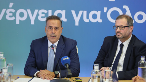 Συνέντευξη τύπου του Υπουργού Περιβάλλοντος και Ενέργειας  Σταύρου Παπασταύρου και του Υφυπουργού  Νίκου Τσάφου στο Υπουργείο Περιβάλλοντος και Ενέργειας για την εξειδίκευση των ενεργειακών μέτρων που εξήγγειλε ο Πρωθυπουργός Κυριάκος Μητσοτάκης στην 90ή ΔΕΘ 