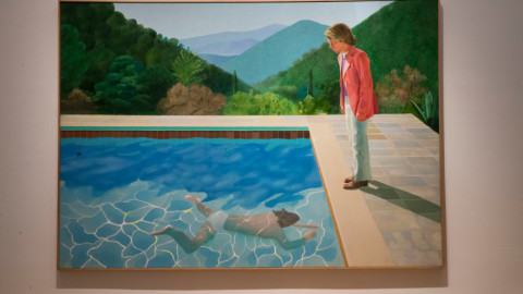 Πορτραίτο ενός Καλλιτέχνη (Πισίνα με Δύο Φιγούρες) του Ντέιβιντ Χόκνεϊ