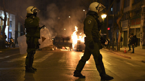 Επεισόδια σε πορεία στο κέντρο της Αθήνας