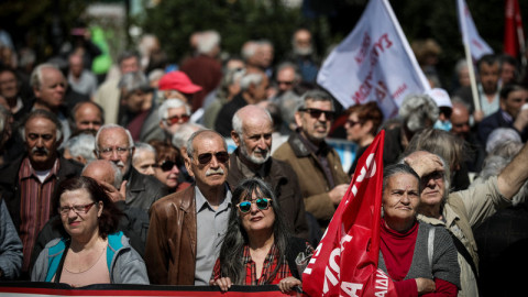 Συλλαλητήριο συνταξιούχων στο κέντρο