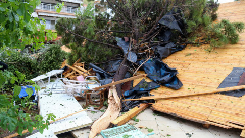 Χαλκιδική: Τεράστιες καταστροφές μέσα σε λίγα λεπτά 