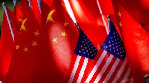 Κίνα ΗΠΑ σημαίες