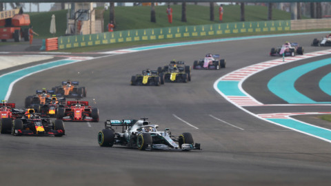 Αγωνιστικά αυτοκίνητα σε grand prix της Formula 1