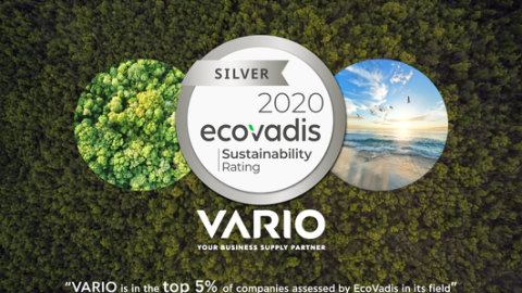 Η VARIO διακρίθηκε με Silver Award από την EcoVadis