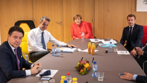 Σύνοδος Κορυφής: Σύσκεψη Μητσοτάκη με Μέρκελ, Μακρόν και ηγέτες του Nότου