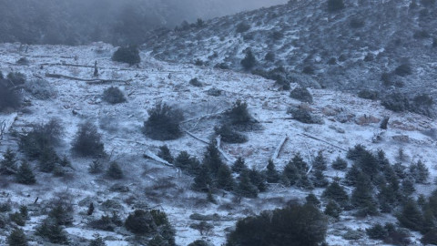 Χιόνια και ισχυρός παγετός στην πρώτη φάση του «Λέανδρου»