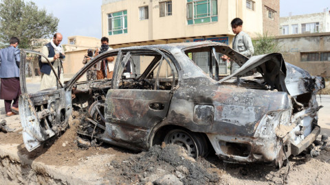 καμένο αυτοκίνητο επίθεση Καμπούλ