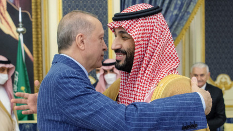 Mohammed bin Salman Al Saud-Erdogan-Φωτογραφία AP