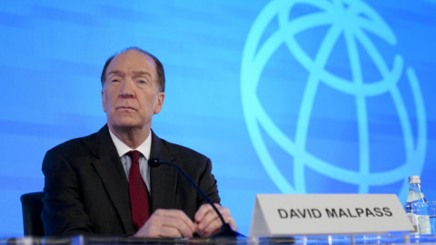 O πρόεδρος της Παγκόσμιας Τράπεζας, Ντ. Μάλπας-Φωτογραφία AP