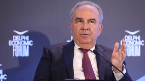 O αναπληρωτής υπουργός Ανάπτυξης και Επενδύσεων Νίκος Παπαθανάσης,στο 8ο Οικονομικ;o Φόρουμ των Δελφών-Φωτογραφία Eurokinissi