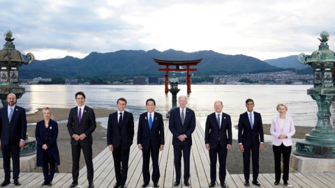 Οι ηγέτες της G7-Φωτογραφία AP
