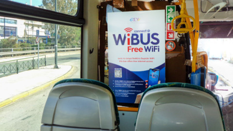 Interbus: Πιλοτικό Πρόγραμμα WiBUS για δωρεάν WiFi σε αστικά λεωφορεία της Αθήνας