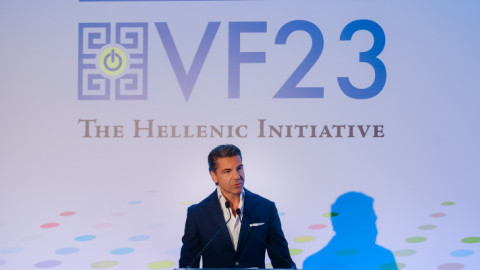 Ο πρόεδρος του THI Venture Fair, Νίκος Σταθόπουλος- Φωτογραφία The Hellenic Initiative 