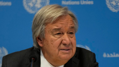 Ο γενικός γραμματέας του ΟΗΕ Αντόνιο Γκουτέρες-Φωτογραφία AP Images